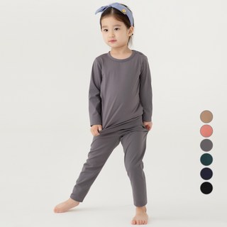 LollyTree 童款空氣感親膚發熱長袖長褲家居服套裝