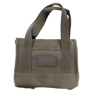 韓系純色輕尼龍百搭兩用隨身小托特包, 濃霧灰, 15 x 10.5 x 19cm