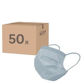 SH 上好生醫 成人平面醫療口罩, 青燕灰, 50片, 1盒