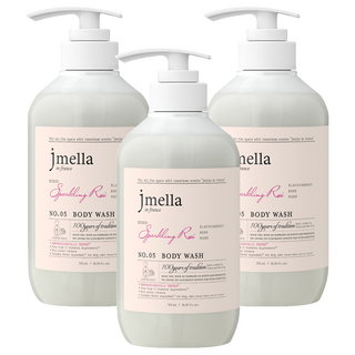 jmella 法式漫舞香水沐浴乳 No.05 Sparkling Rose, 500ml, 3瓶