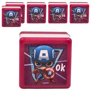 MARVEL 漫威 CAPTAIN AMERICA 美國隊長 方型連續印章-OKMPST30 1.6入, 1包