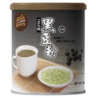 長青穀典 100%純黑豆粉 嚴選青仁黑豆 無糖配方 全素, 250g, 1罐