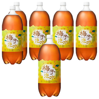 金車 梅子汽水, 2L, 6瓶
