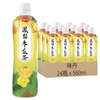 味丹 心茶道 鳳梨冬瓜茶, 24瓶, 560ml