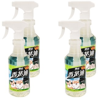 優品 森之萃噴槍 525ml 台灣製造, 4瓶, 香茅