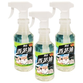 優品 森之萃噴槍 525ml 台灣製造, 3瓶, 香茅