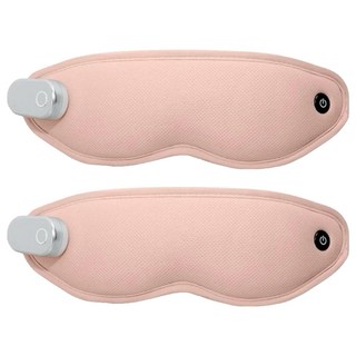 3ZeBra 無線冷熱敷按摩眼罩 274 x 90mm 珊瑚粉 71g, 2個, G05-41-2, 1入