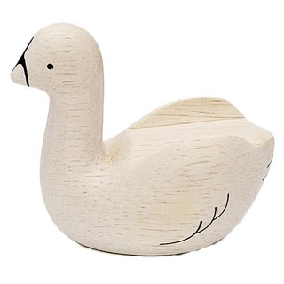 T-Lab. 天鵝 手刻原木小動物, 7 x 4 x 6.2cm