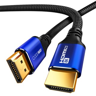 CODEWAY HDMI 2.1版 60Hz UHD HDMI 傳輸線, 藍色, 5m, 1條
