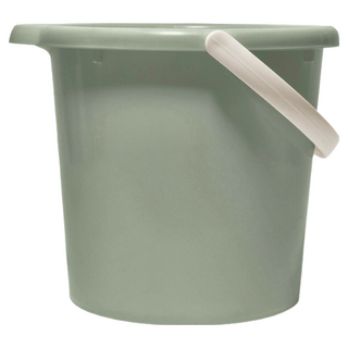 GINII 基尼 質感加厚手提水桶 6L 聚丙烯PP材質 L26xW26xH20.3cm, 莫蘭迪綠, 1個