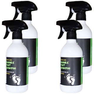 Super Care 泡沫噴霧足部清潔劑, 檸檬薄荷香, 減少足部癬菌, 舒緩肌膚真菌症及腳臭狀況, 1瓶, 4瓶, 500ml