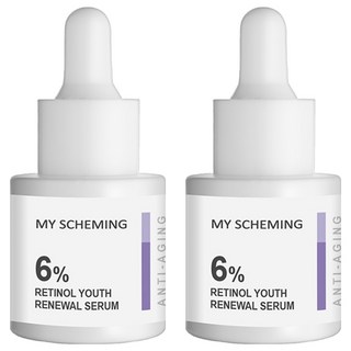 MY SCHEMING 我的心機 6% A醇抗齡修復精華, 15ml, 2瓶