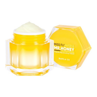 BANILA CO 芭妮蘭 蜂膠賦活霜, 頂級蜂蜜精粹 養成Q彈蜜光肌, 多種植萃精華 雙重抗皺成分, 幫助撫平細紋 淨白肌膚, 自然形成強力鎖水膜, 70ml, 1罐