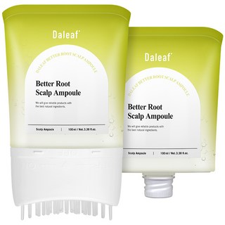 Daleaf Better Root 掉髮髮梳頭皮護理安瓶 100ml + 補充包 100ml 套組, 1套