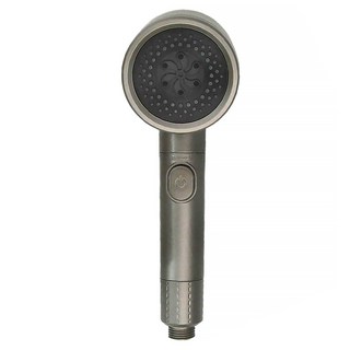 apex Innovation 旋轉調節三段增壓SPA過濾淨水蓮蓬頭 一鍵止水 通用四分接口 ABS材質, 星空灰, 1個