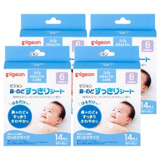pigeon 貝親 舒鼻貼, 14片, 4盒