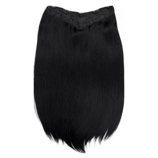 魔髮樂 U型髮片24吋直髮 B5060 新型四夾式接髮片, 自然黑, 1片