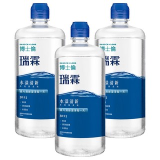 博士倫 瑞霖水漾清新多效保養液, 500ml, 3瓶