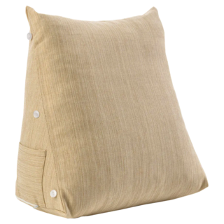 JINDACHI 金大器 組合式簡約立體三角靠墊枕 含頸枕, 中型(45 x 25 x 45cm), 奶霜杏