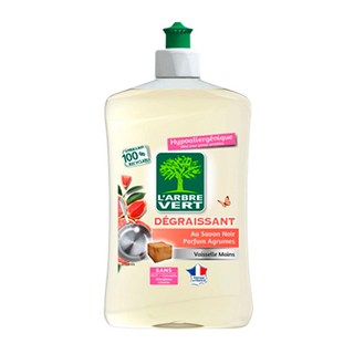 L'ARBRE VERT 綠活維 黑肥皂葡萄柚濃縮洗碗精 500ml, 1瓶