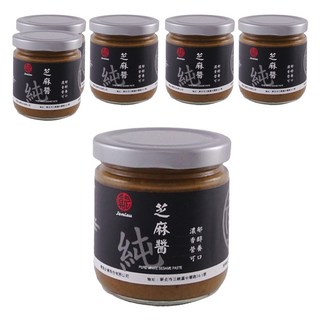真老 純白芝麻醬 精選白芝麻, 200g, 6罐
