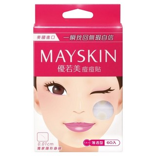 MAYSKIN 優若美 痘痘貼 薄透型, 60入, 1盒