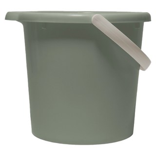 GINII 基尼 質感加厚手提水桶 12L, 莫蘭迪綠, 1個