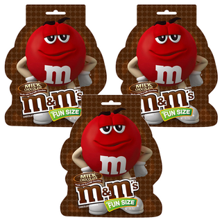 m&m's 牛奶巧克力樂享包 FUN SIZE, 188.5g, 3包