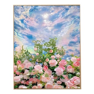 創彩 鑽石畫, 清新花卉, 1個