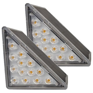 禾統 太陽能階梯燈, 3000K暖光, 2入, ABS+PC材質, 1盒