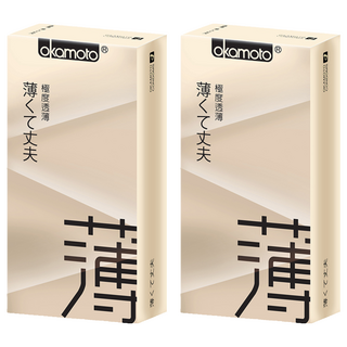 Okamoto 岡本 City Super Thin 透薄型保險套 闊度52mm, 10入, 2盒