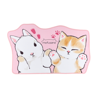 貓福珊迪 造型地墊 法蘭絨 海綿, 84 x 49 x 0.5cm, 兔子貓咪