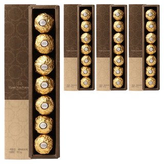 FERRERO ROCHER 金莎 金莎巧克力長條禮盒, 87.5g, 4盒