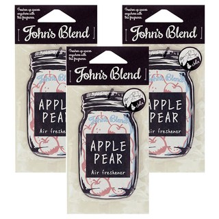 John's Blend 空氣清新香片 車用/室內香氛, 蘋果梨, 6g, 3包