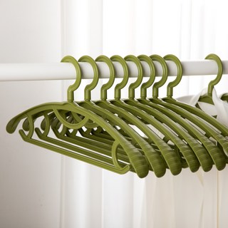 이자벨홈 넓은어깨 논슬립 옷걸이, 그린, 10개
