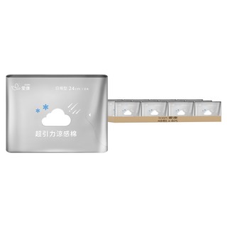 icon 愛康 超引力涼感棉 量販包 衛生棉, 日用型(24cm), 8片, 48包
