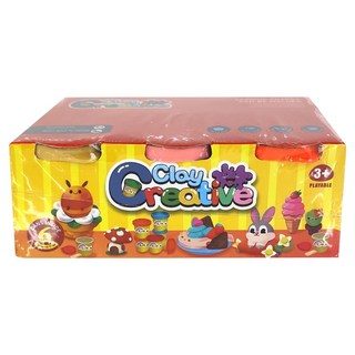 RAINBOW BRIDGE 小麥彩泥6色套裝組, 6色入 彩泥組 黏土玩具, W66, 1組