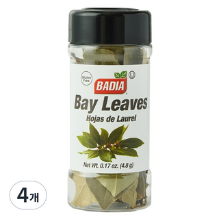 바디아 월계수 잎, 4개, 4.8g