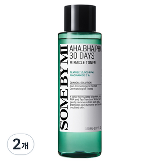 SOME BY MI AHA BHA PHA 30天奇蹟化妝水, 150ml, 2個