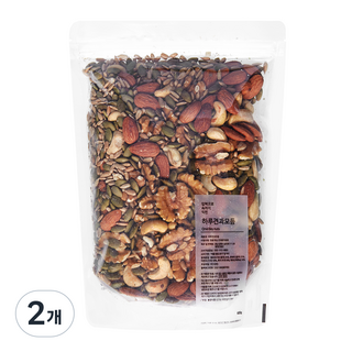 방앗간청년 압력으로 쪄서 볶은 하루견과모듬, 600g, 2개