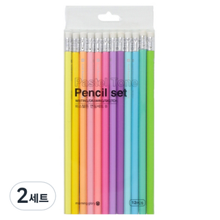 모닝글로리 파스텔톤 연필세트 B 12p 세트, 혼합색상, 2세트