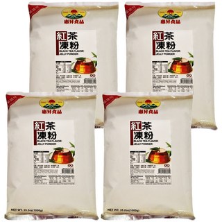 FAIRSEN 惠昇食品 紅茶凍粉, 純素可用 不含防腐劑 不含動物膠 速成簡便, 1kg, 4包