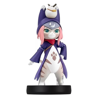 Nintendo 任天堂 amiibo 魔物獵人 物語2 月路,可愛貓咪造型，遊戲互動解鎖特殊功能, 1個