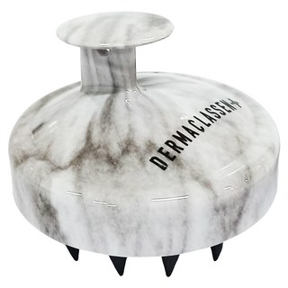 DERMACLASSEN 頭皮按摩洗髮梳, 大理石款, 促進頭皮血液循環, 白色, 1個