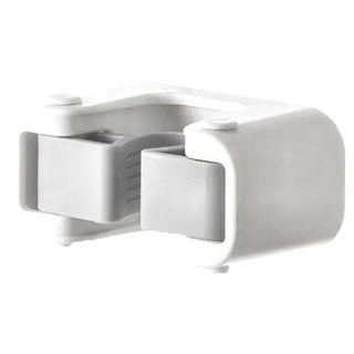 hoi 好好生活 軟膠拖把掛鉤 單夾口款, ABS+TPR材質, 1個