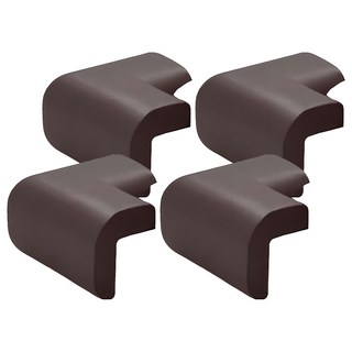 aguard 直角防撞角, 深棕色, 4個