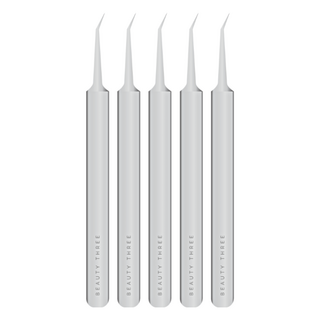 BEAUTY THREE 永和三美人 台灣公司貨 素顏拯救粉刺夾 斜口, 鐵色, 5件