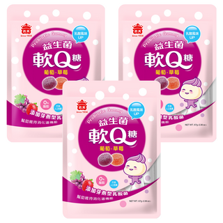 義美 益生菌軟Q糖 綜合, 67g, 3包