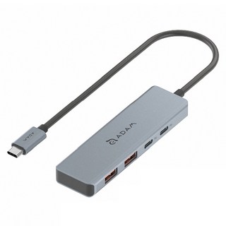 ADAM elements 亞果元素 USB-C Gen2 四合一高速資料傳輸集線器 CASA Hub A04, 銀色, 1個