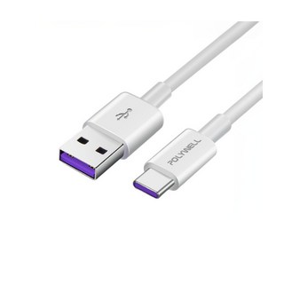 POLYWELL USB-A To USB-C 5A快充線 PW15-W45-M671 2M, 1條